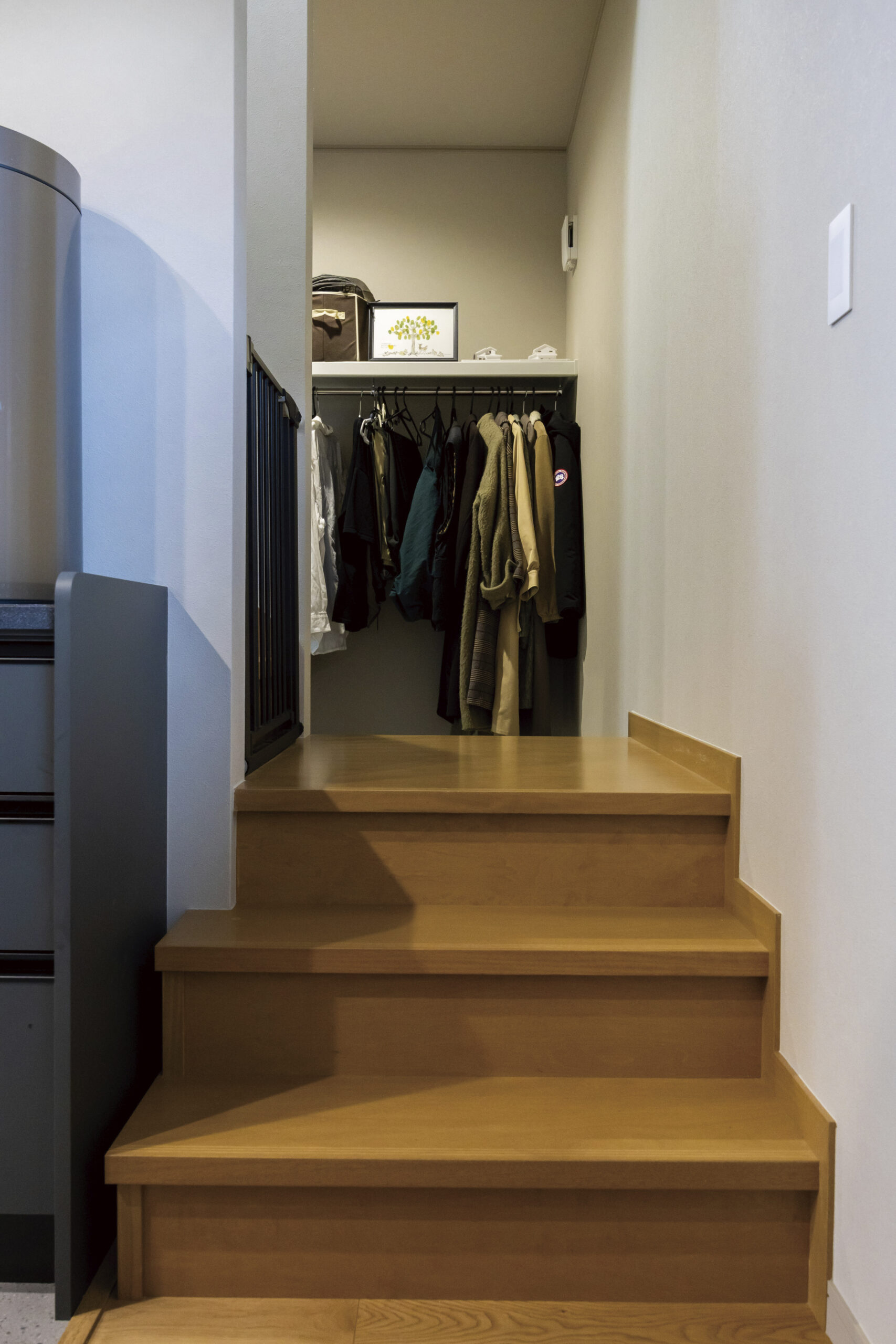 キッチンからも洗面室からもアクセス可能な2wayのファミリークローゼット