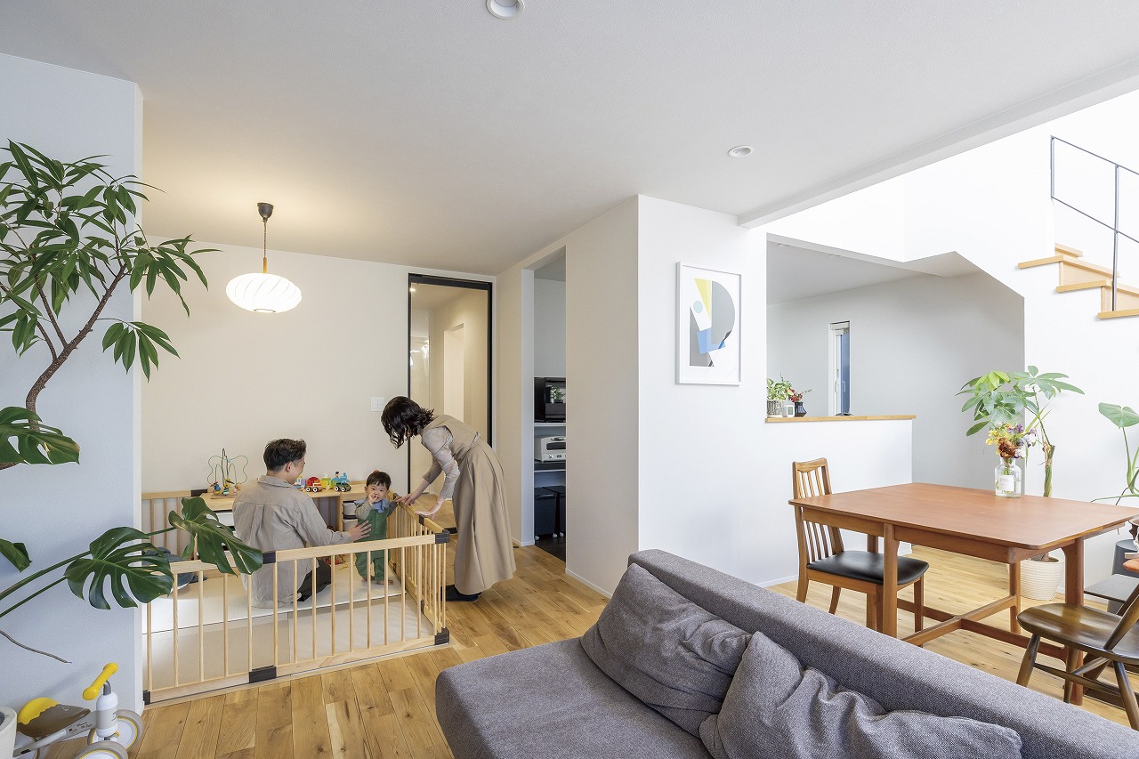 キッズスペースとしても使えるタタミコーナー