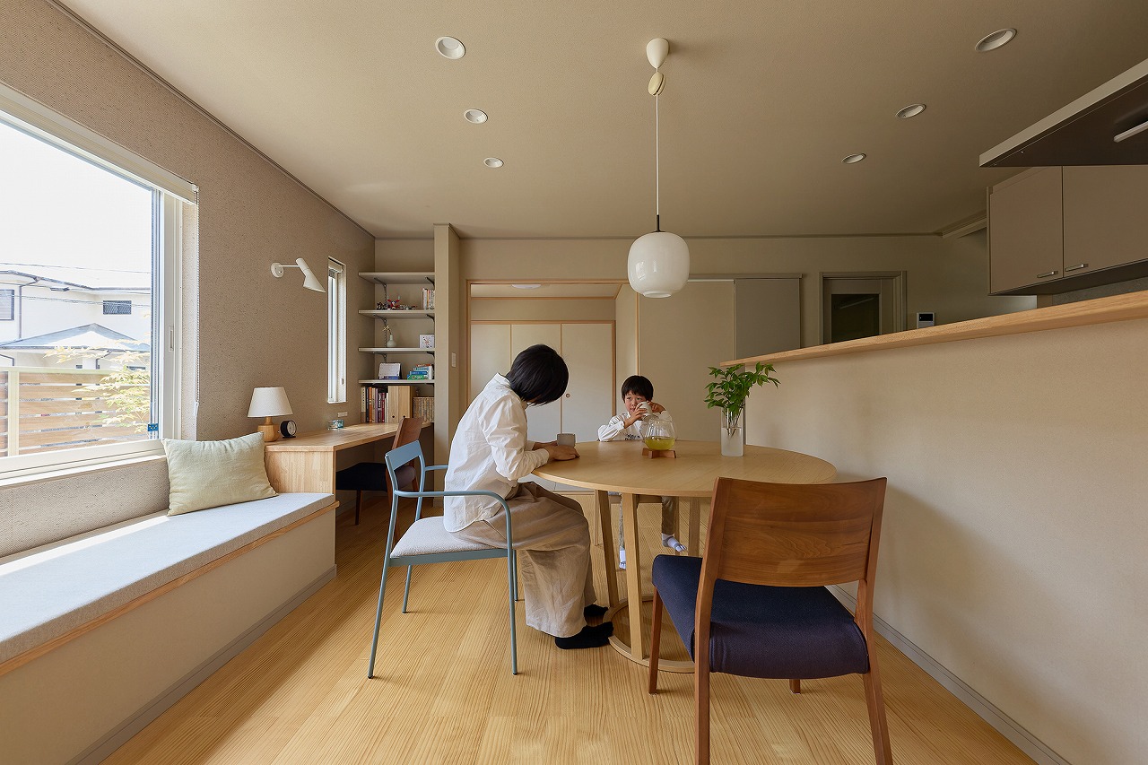 寝屋川市の注文住宅｜無垢床のジャパンディテイストのナチュラルな家